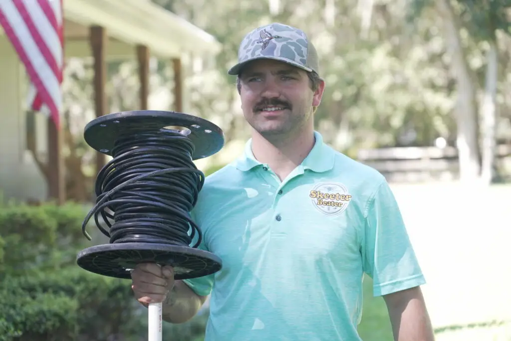 Drew performing Skeeter Beater installation service